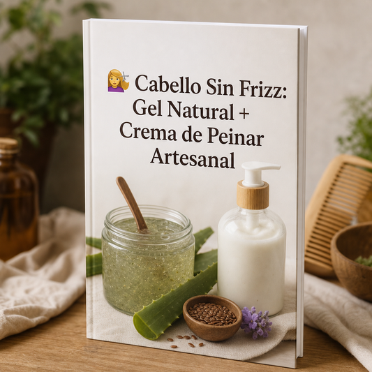 💇‍♀️ Cabello Sin Frizz: Gel Natural + Crema de Peinar Artesanal